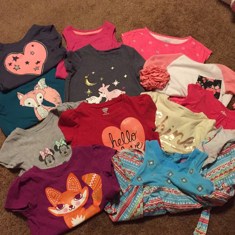 Bundle of 11 shirts girls 2T